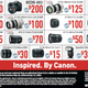 Illustration for article titled Canon Giving Instant Rebates Up to $300 on DSLRs, Lenses